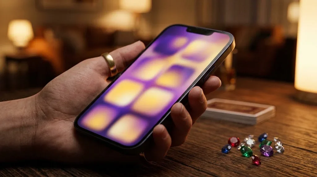 Giao diện GEMWIN tông tím vàng dễ nhìn